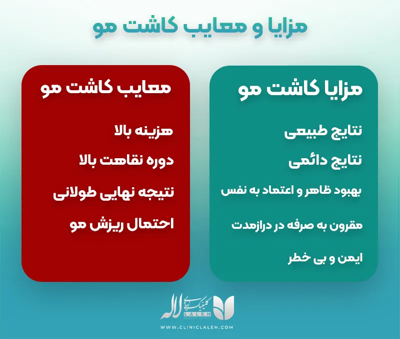 مزایا و معایب کاشت مو