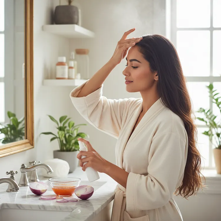 پیاز برای تقویت مو